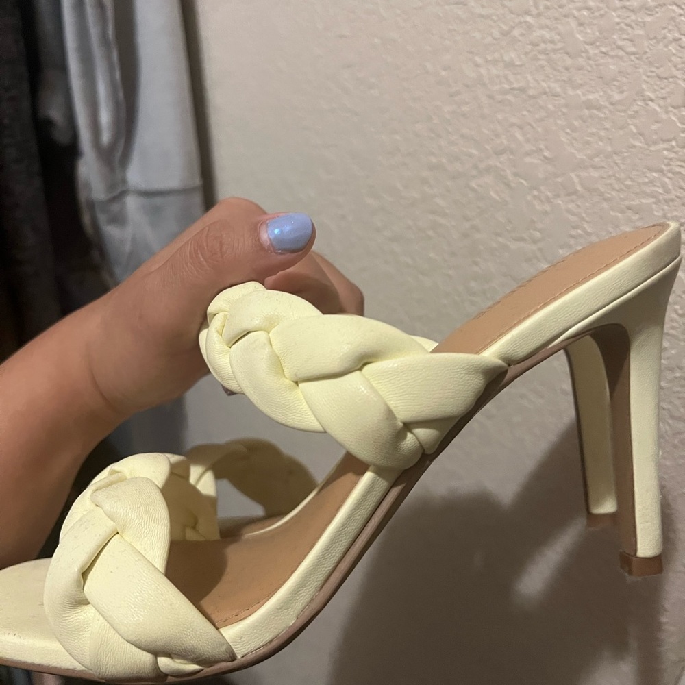 Express yellow heels